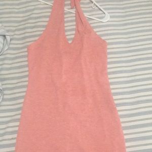 Pink halter dress
